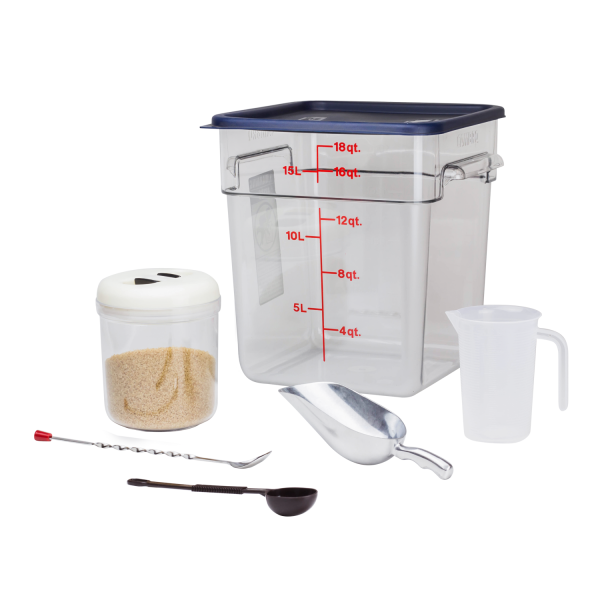 kitchen containers and raw cane sugar