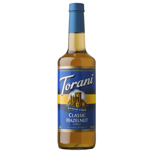 Torani Sugar Free Classic Hazelnut Syrup - Bottle (750mL)