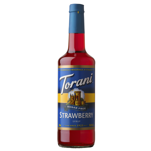 Torani Sugar Free Strawberry Syrup - Bottle (750mL)