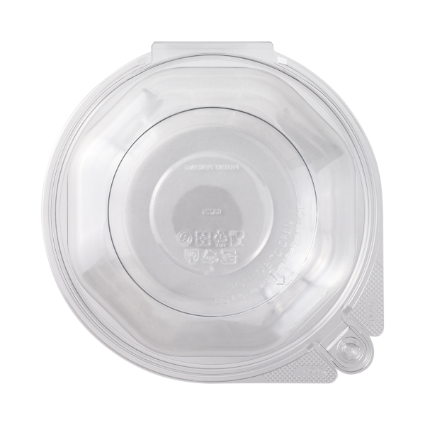 Tamper Tek 24 oz Round Clear Plastic Bowl - with Lid, Tamper