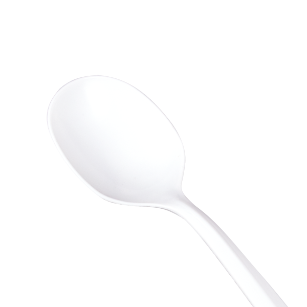 Karat PP Plastic Medium Weight Soup Spoons, White - 1,000 pcs