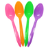 Karat PP Plastic Medium Weight Tea Spoons, Rainbow - 1,000 pcs
