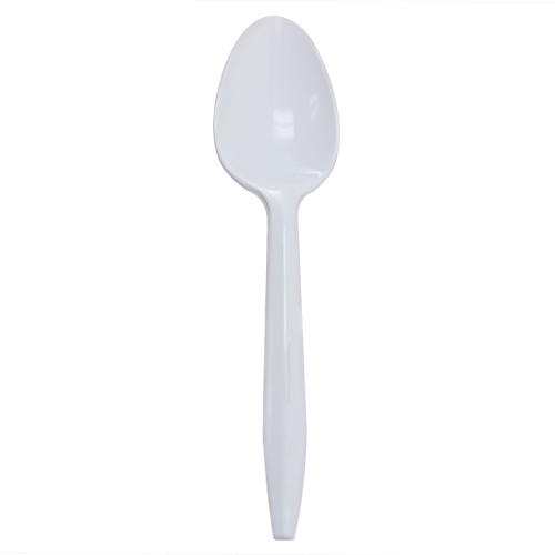 Karat PP Plastic Medium Weight Tea Spoons, White - 1,000 pcs