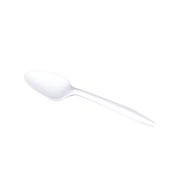 Karat PP Plastic Medium Weight Tea Spoons, White - 1,000 pcs
