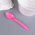 PP Plastic Medium Weight Tea Spoons, Pink - 1,000 pcs