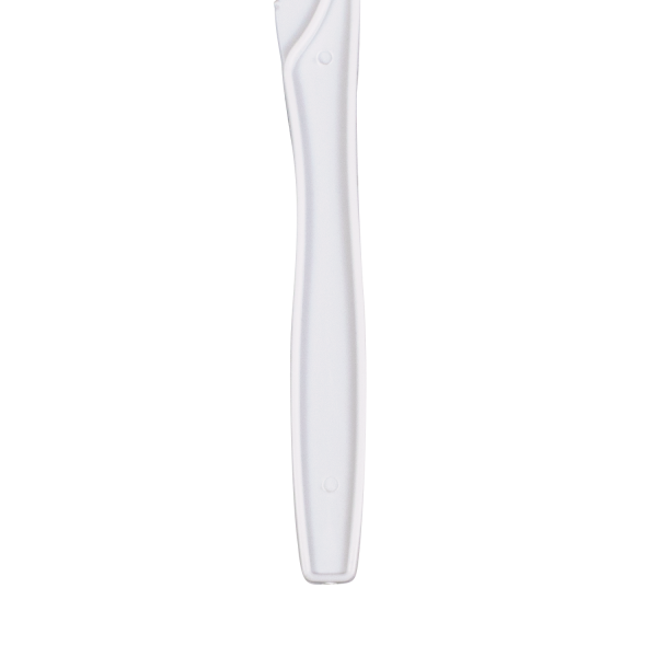 Karat PP Plastic Medium Heavy Weight Knives Bulk Box, White - 1,000 pcs