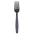 Karat PS Plastic Extra Heavy Weight Fork, Black - 1,000 pcs