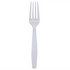 Karat PS Plastic Extra Heavy Weight Forks, White - 1,000 pcs