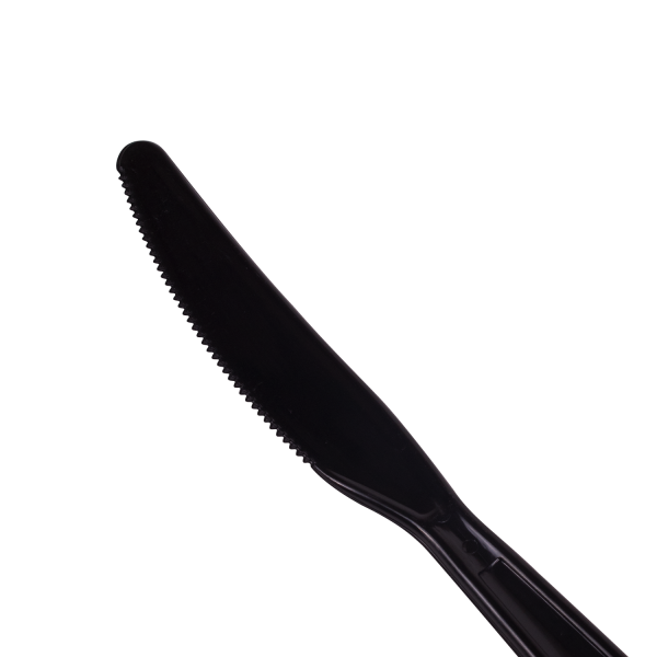Karat PS Plastic Extra Heavy Weight Knives, Black - 1,000 pcs