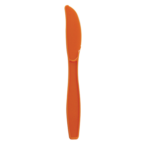 Karat PP Plastic Extra Heavy Weight Knives, Orange - 1,000 pcs