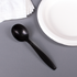 Karat PP Plastic Extra Heavy Weight Soup Spoons, Black - 1,000 pcs