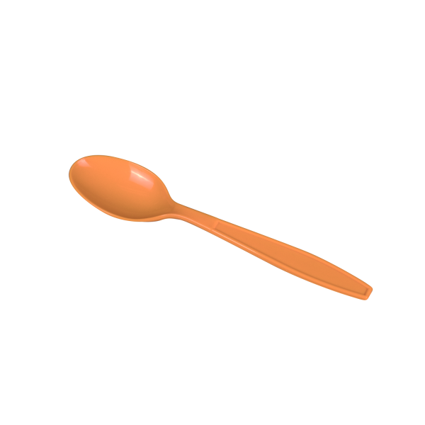 Karat PP Plastic Extra Heavy Weight Tea Spoons, Orange - 1,000 pcs
