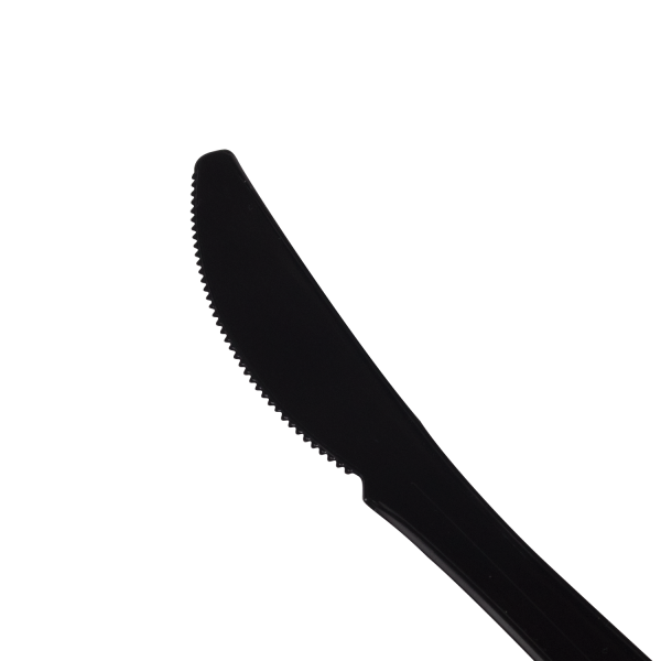Karat PS Plastic Medium Weight Knives Bulk Box, Black - 1,000 pcs