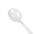 White Karat PS Plastic Medium Weight Soup Spoon