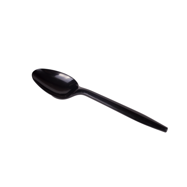 Black Karat PS Plastic Medium Weight Tea Spoons Bulk Box