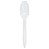 White Karat PS Plastic Medium Weight Tea Spoons Bulk Box