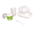White Karat PS Plastic Medium Weight Tea Spoon next to containers