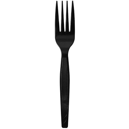 Black Karat PS Plastic Medium-Heavy Weight Fork