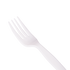 White Karat PS Plastic Medium-Heavy Weight Fork