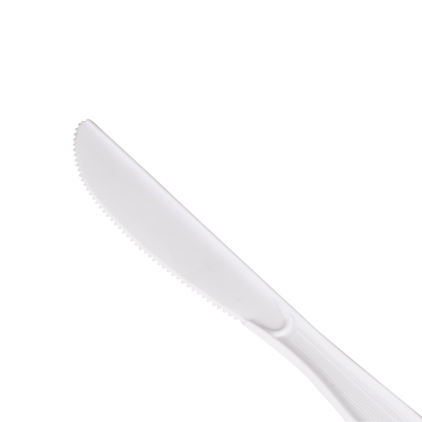 Karat PS Plastic Medium Weight Knives Bulk Box - White - 1,000 ct