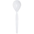 PS Plastic Medium-Heavy Weight Soup Spoons Bulk Box, White - 1,000 pcs