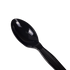 Karat PS Plastic Medium-Heavy Weight Tea Spoons Bulk Box, Black - 1,000 pcs