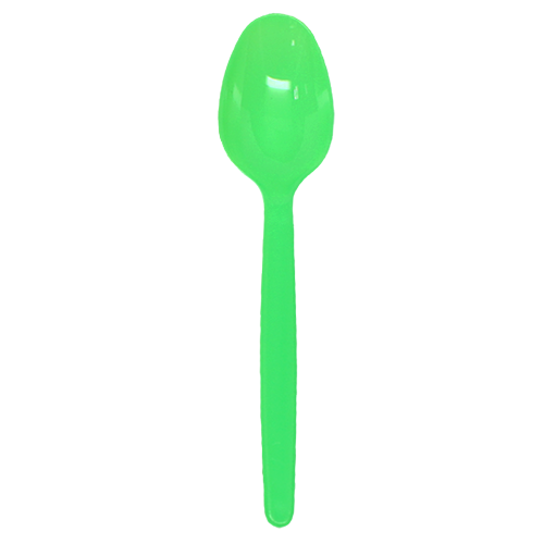 Karat PS Plastic Heavy Weight Tea Spoons, Green - 1,000 pcs