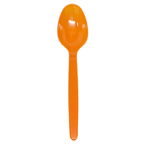 Karat PS Plastic Heavy Weight Tea Spoons, Orange - 1,000 pcs