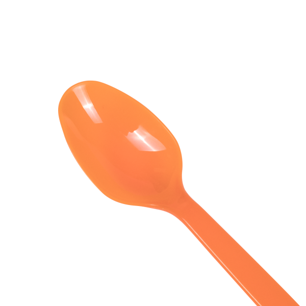 Karat PS Plastic Heavy Weight Tea Spoons, Orange - 1,000 pcs