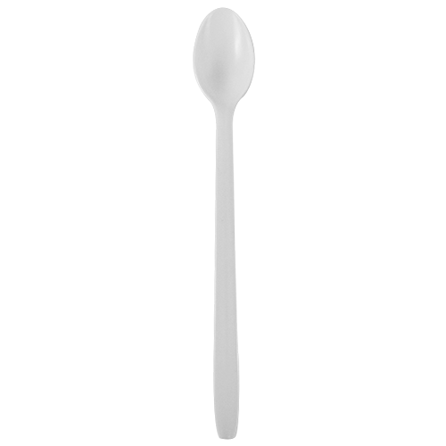 Karat PP Plastic Heavy Weight Soda Spoons, White - 1,000 pcs