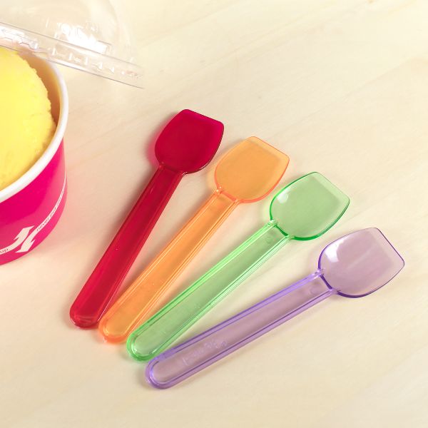 Karat PS Plastic Gelato Spoons, Rainbow - 2,000 pcs