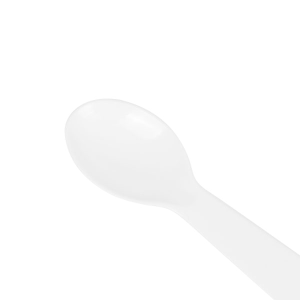 PS Plastic Tasting Spoon, White - 4,000 pcs