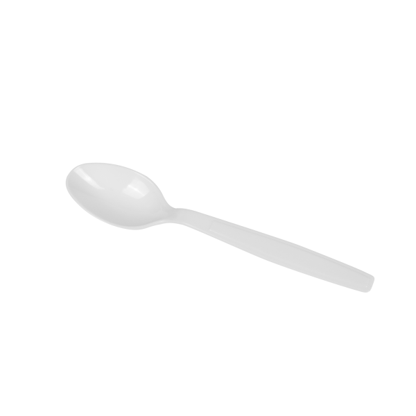 Karat PS Plastic Extra Heavy Weight Tea Spoons Wrapped, White - 1,000 pcs