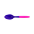 Karat PP Plastic Medium Weight Color Changing Tea Spoons, Pink to Purple - 1,000 pcs