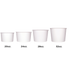 White Karat Food Container sizes