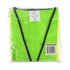 Karat High Visibility Reflective Safety Vest with Zipper Fastening (Green), X-Large - 1 pc