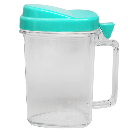 Clear concentrate juice dispenser with aqua lid
